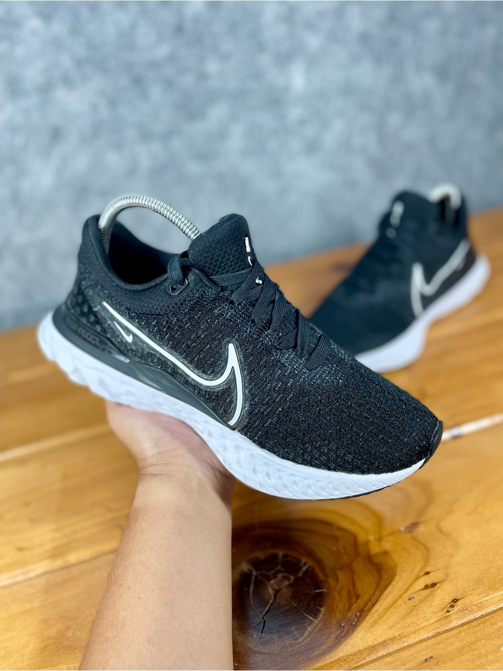 Nike React Infinity Run Flyknit 3 Shoes Womens Size 9 Black Running DD3024-001 - Picture 16 of 16